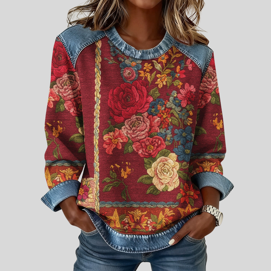 Julka™ | Bluza z kwiatowym nadrukiem