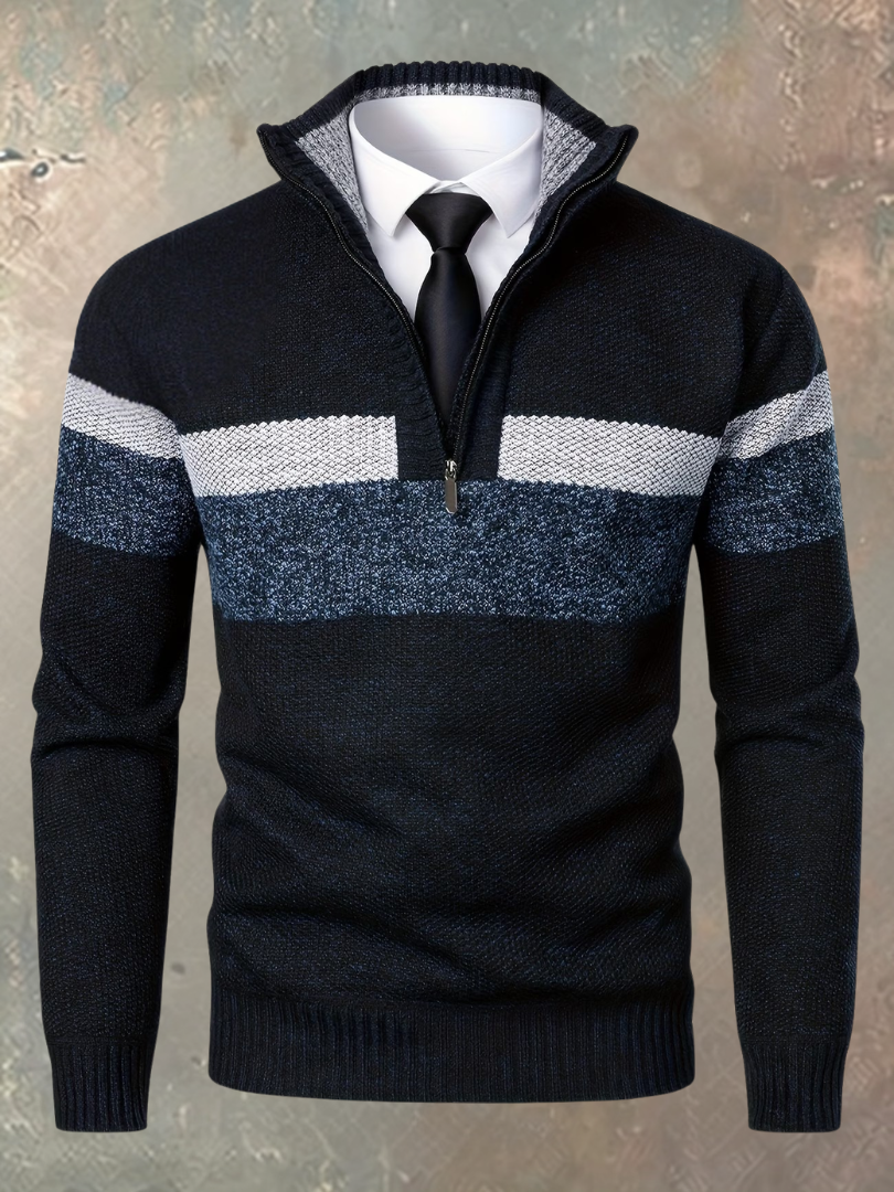 Elegancki Męski Sweter z Półzamkiem"

Translation: "Elegant Men's Sweater with Half-Zip