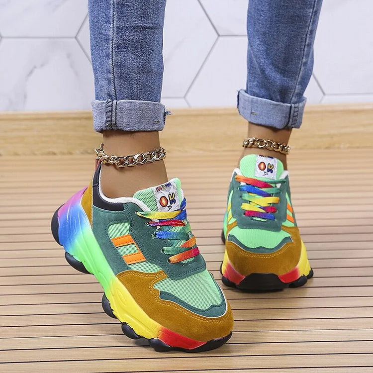 Iwona | Ortopedyczne Sneakersy Z Szerokim Noskiem