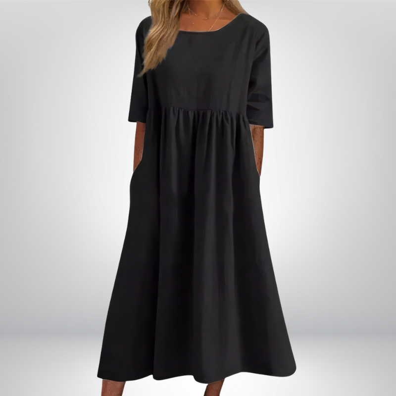 Elaine™ | Sukienka midi o luźnym kroju