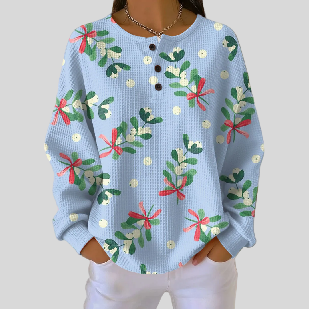 Ewelina™ | Sweter z motywem świątecznym