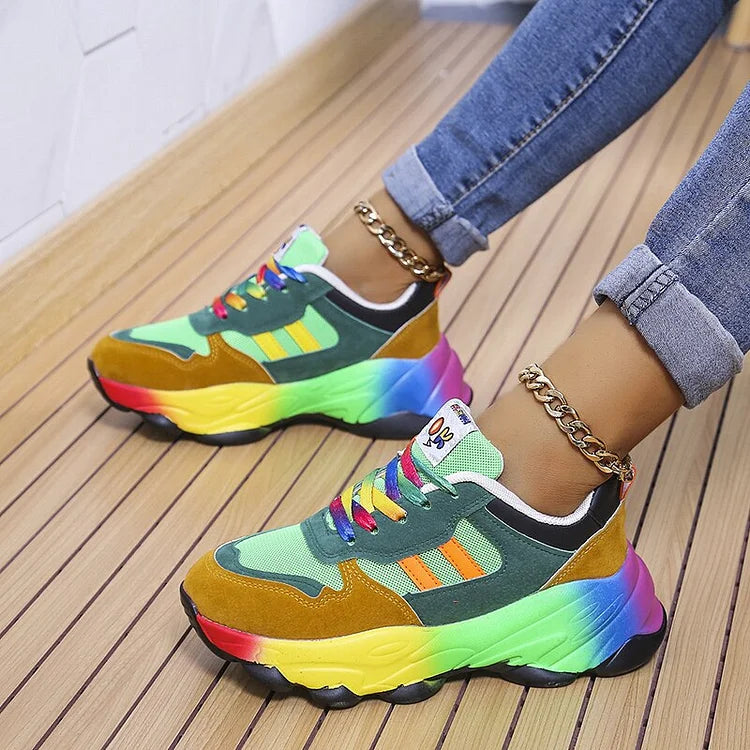 Iwona | Ortopedyczne Sneakersy Z Szerokim Noskiem