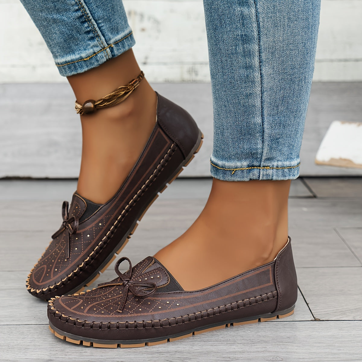 🔥Ostatni dzień - 50% zniżki🔥 Wygodne płaskie buty damskie, lekkie, antypoślizgowe, oddychające