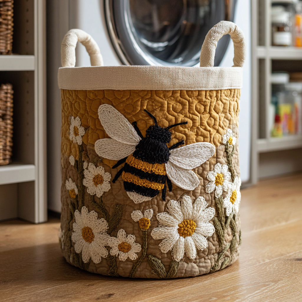 Marta | Ręcznie Quilted Kosz na Pranie