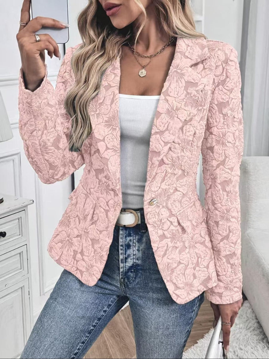 Alicja | taliowana marynarka żakardowa paisley