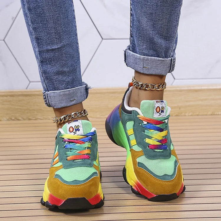Iwona | Ortopedyczne Sneakersy Z Szerokim Noskiem