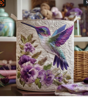 Ewa | Ręcznie Quilted Kosz na Pranie